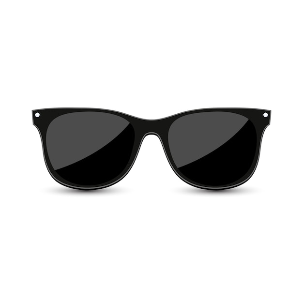 Black hipster sunglasses