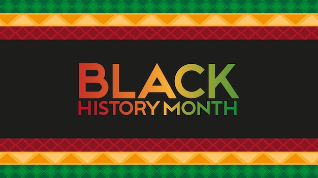 Black history month banner