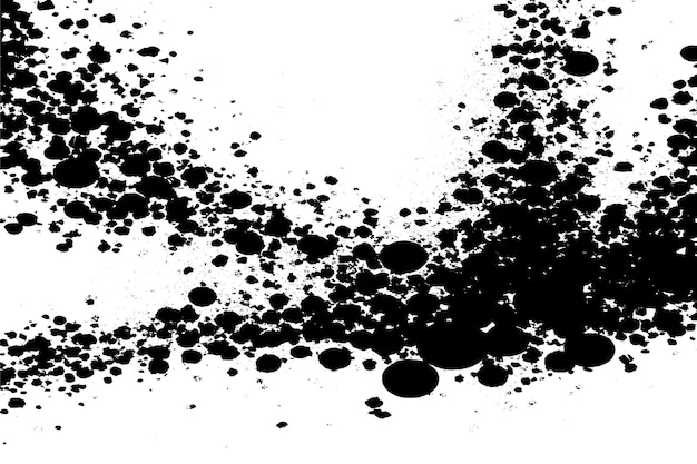 Vector black overlay monochrome grunge texture on white background vector image background texture