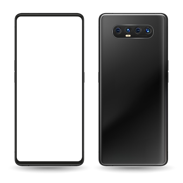 Black smartphone two faces