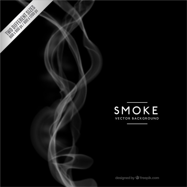 Vector black smoke background