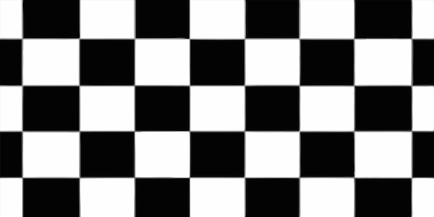 Vector the black and white checkered pattern of the squares