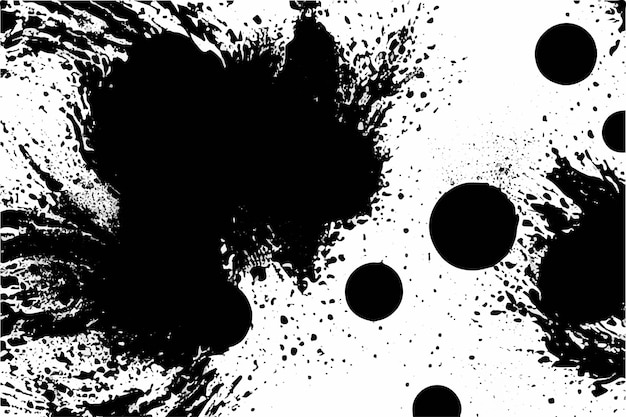 Vector black and white grunge background abstract grunge art