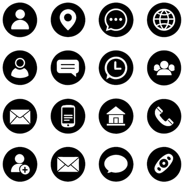 a black and white image of a web page with a phone and a couple of icons