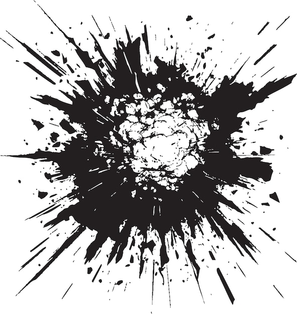 a black and white photo of a black and white abstract painting