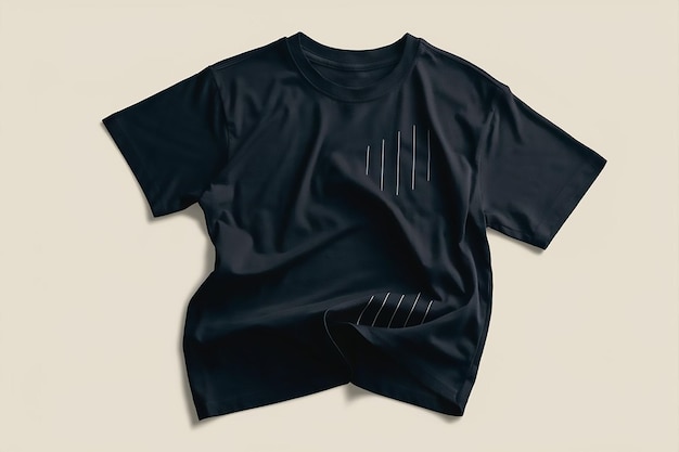 Vector blank black tshirt