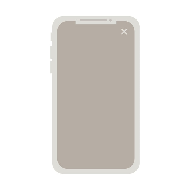 Blank screen smartphone computer mock up