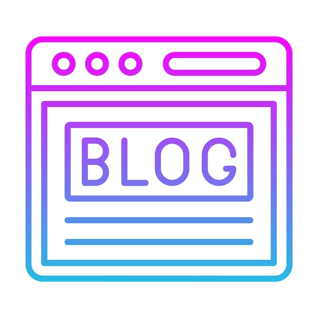 Vector blog icon