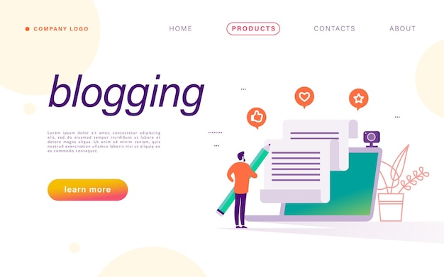 Vector blogging