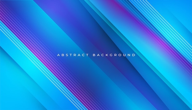 Vector blue abstract gradient background with diagonal lines