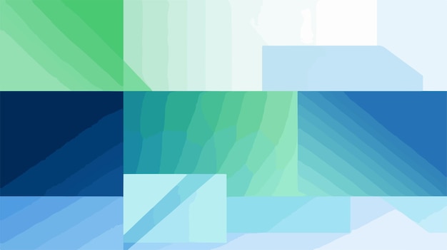 Vector blue and green geometric background design