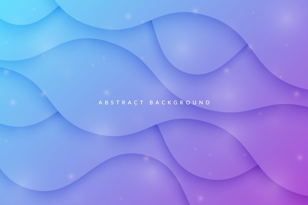 Blue purple gradient wave background