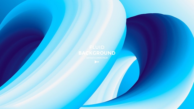 Blue Wave Abstract background. Duotone banner with geometric 3d shapes. Minimal compositions