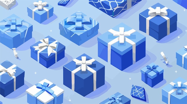 Vector a blue and white background with blue and white boxes and a blue box with the words  gift  on it