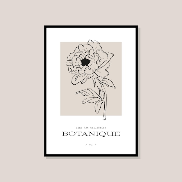 Bohemian minimalistic art print poster for your wall art collection and interior design decoration