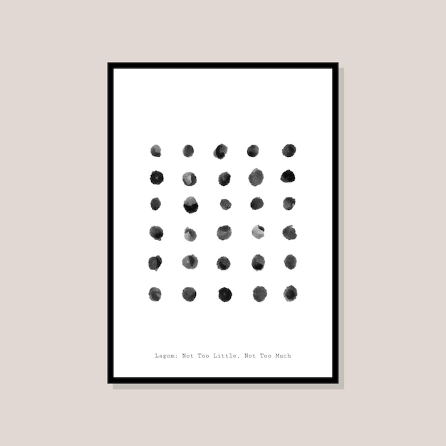 Bohemian minimalistic art print poster for your wall art collection and interior design decoration