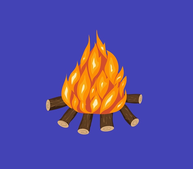 Bonfire vector illustration