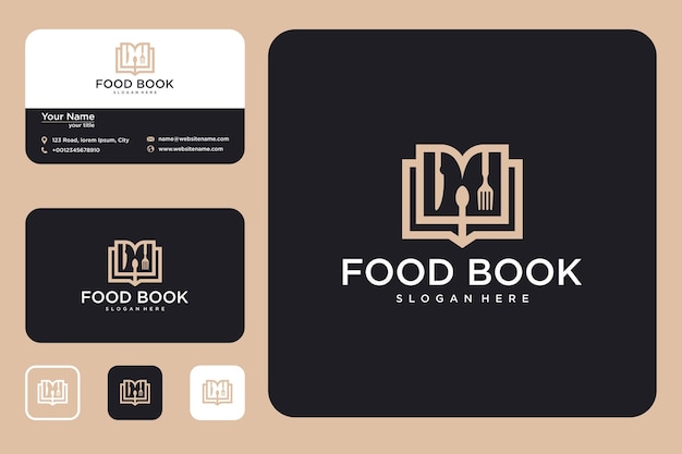 book food logo design and business card