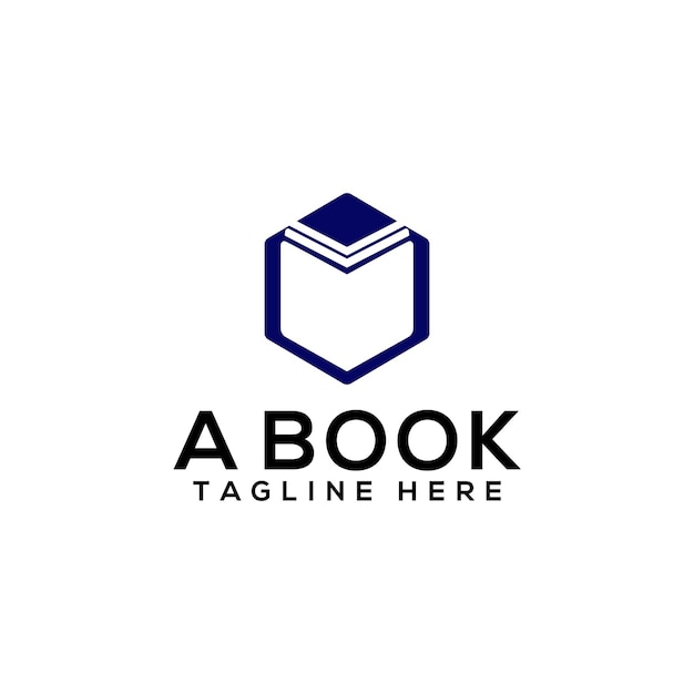 Book Logo Design Template Vector