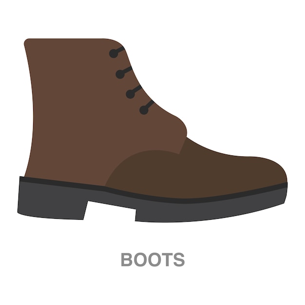 boots illustration on transparent background