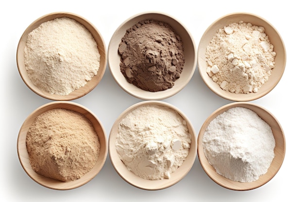 Vector a bowl of different powdered sugars is shown in a picture