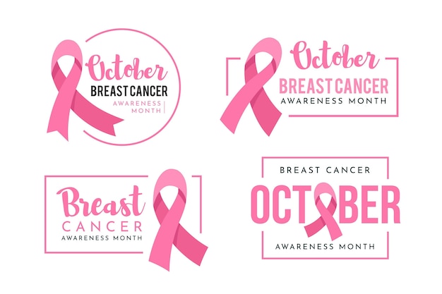 Breast cancer awareness month labels