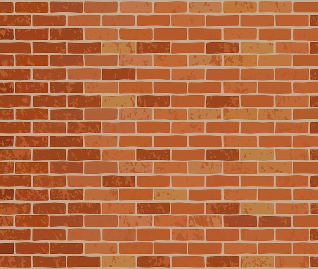 Vector brick wall colorful background