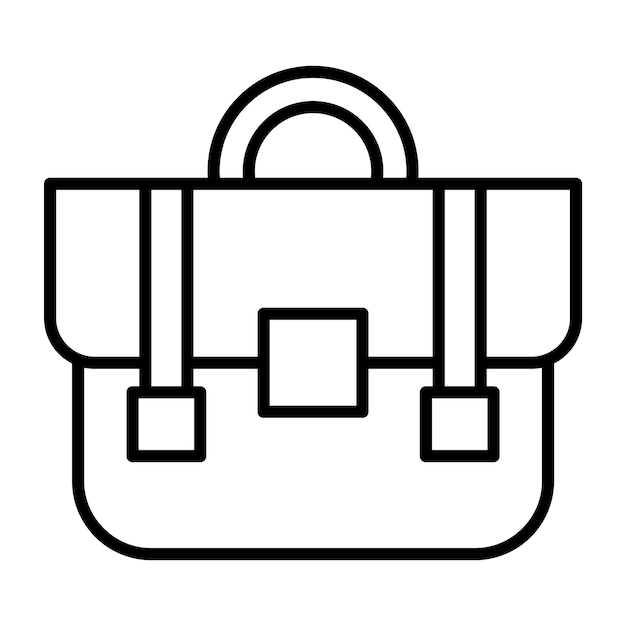 Briefcase Line Illustration