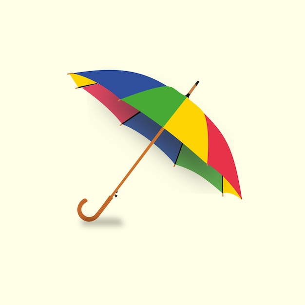 Bright colorful umbrella