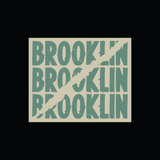 Brooklyn graphic tshirt and apparel design