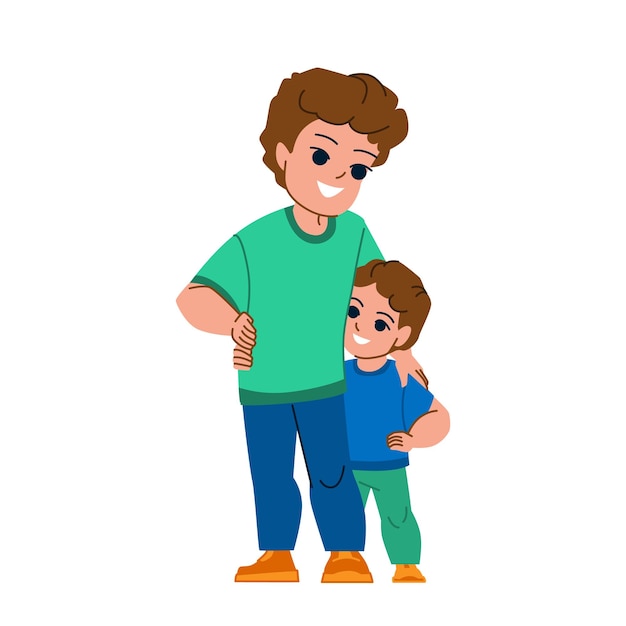 Brother family vector