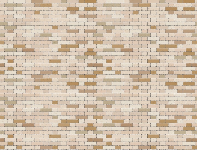 Vector brown grunge brick wall