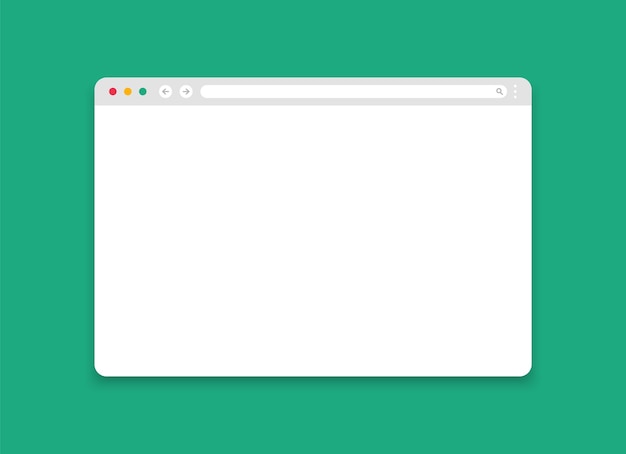 Vector browser window mockup. modern internet page.