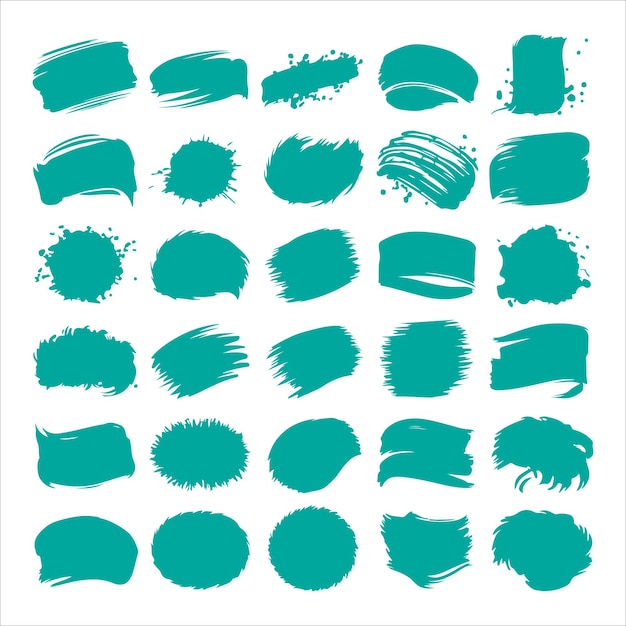 Vector brush shapes