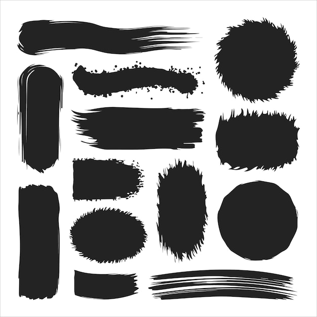 Vector brush shapes