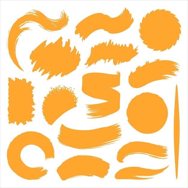 Vector brush shapes