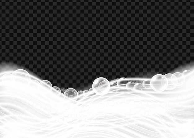 Vector bubbles foam effect vector