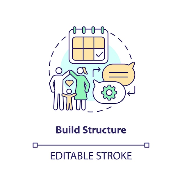 Build structure concept icon