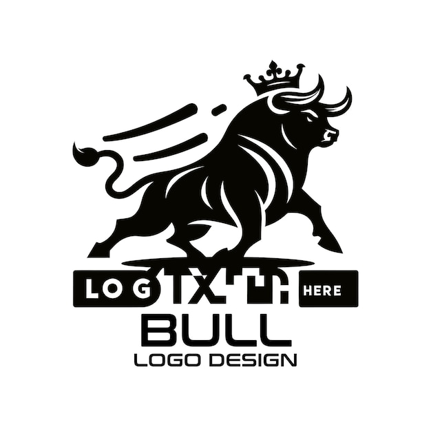 Vector bull vector logo design