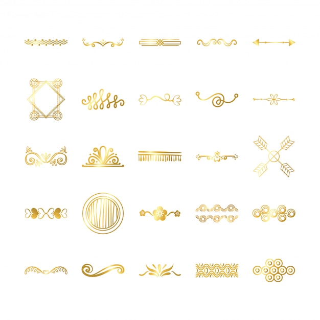 Vector bundle of decorative element set