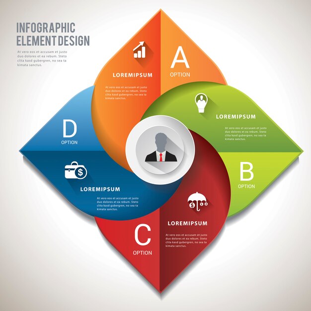 Busienss template modern infographic. 