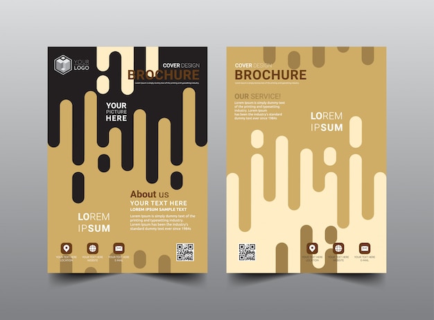 Business brochure template design.