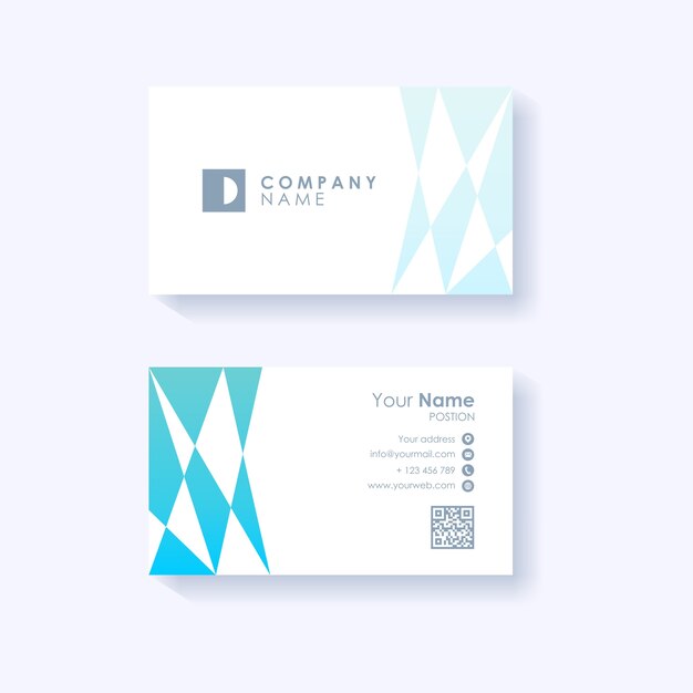 Vector business card design