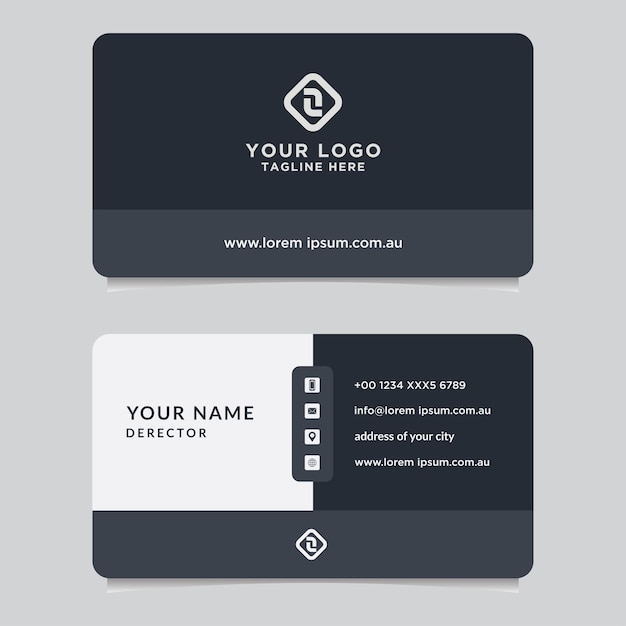 Business card template Modern vector design