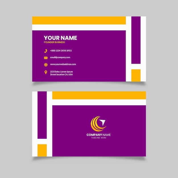 Business card template