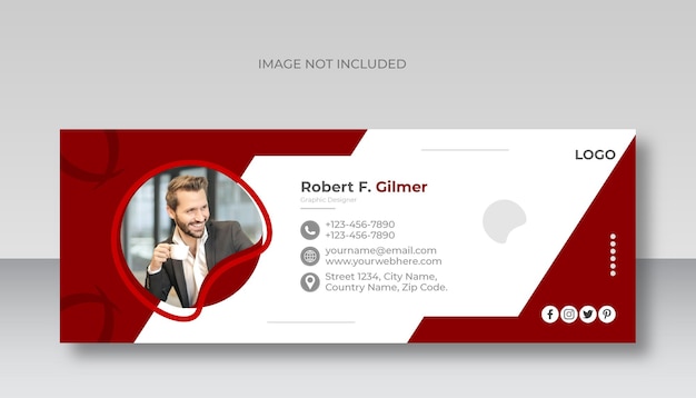 ビジネスメールの署名とFacebookのカバーデザインテンプレート