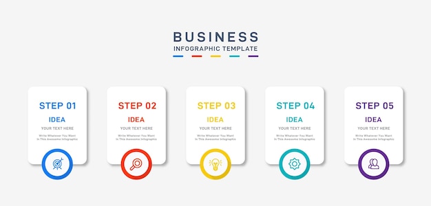 Vector business infographic template