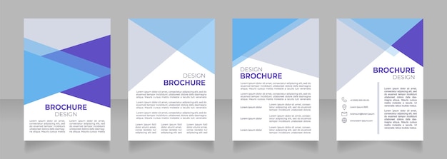 Business intelligence blank brochure design
