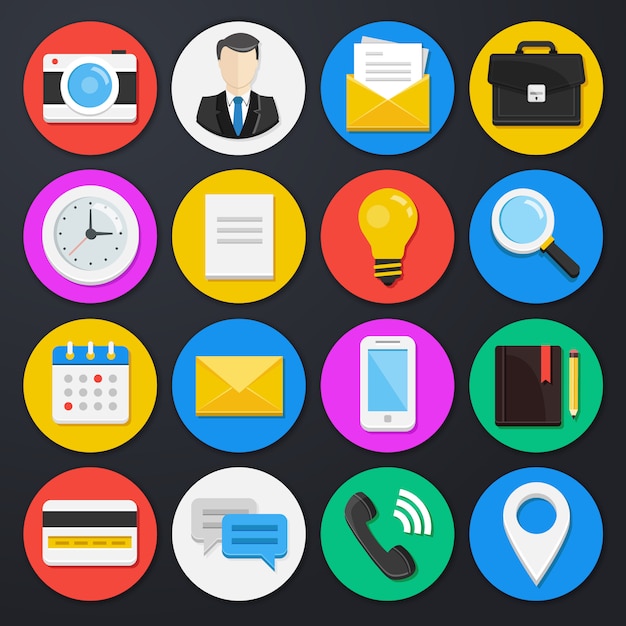  Business and Office Icons Set