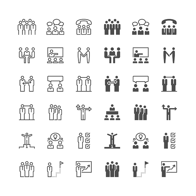 Business people icons